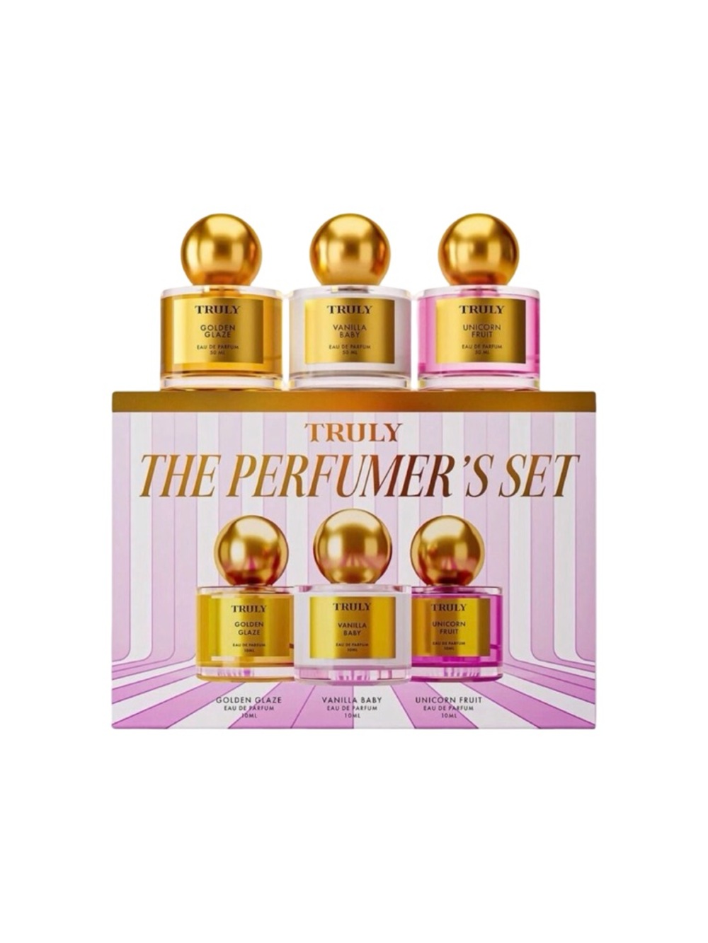 TRULY The Perfumer’s Set - Golden Glaze, Vanilla Baby, Unicorn Fruit - 10 ml x 3